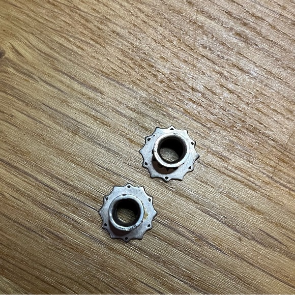 2g gauge Sterling Silver mandala Tunnel double flare pair - Picture 3 of 3